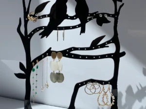 Présentoir à bijoux couple d'oiseaux