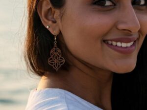 Boucles d’oreilles Talia en bois – Bohème, pendantes et délicates, style ethnique