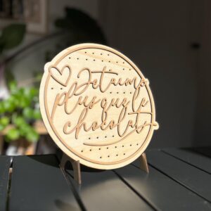 Porte-boucles d'oreilles personnalisé – cadeau original femme – message humoristique ou tendre – idée cadeau unique et fait main